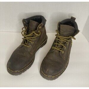 Vintage Dr. Martens Doc England 90's Brown Lug Sole 939 Ankle Boots US 4 Youth